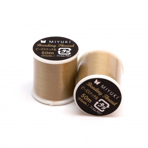 Нить бисерная Miyuki темный беж (диаметр 0,2мм, длина 50м) K4570-20